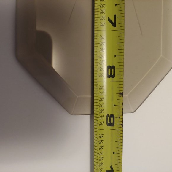 Chandelier Beveled Glass Panel Octagon Smoked Glass 12Pt Star 8 5/8" x 3 5/8 VTG - Picture 3 of 4